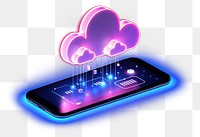 PNG Cloud Computing Creative Icon cloud portability electronics. AI generated Image by rawpixel.