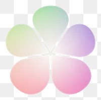 PNG Clover leaf icon logo white background inflorescence. 