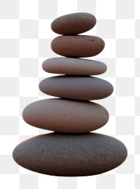 PNG  Spirituality healing gray stones Stacking pebble rock zen-like. AI generated Image by rawpixel.