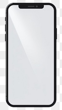 PNG  A Mobile phone with blank screen for mockup white background mobile phone electronics. AI generated Image by rawpixel.