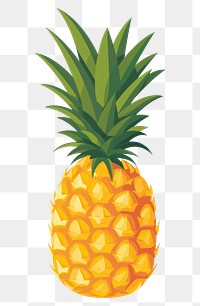 PNG  A pineapple fruit plant food. AI generated Image by rawpixel.