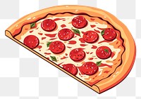 PNG A pizza food white background pepperoni. 