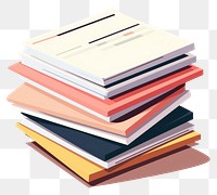 PNG A Stack of business documents papers publication book white background. AI generated Image by rawpixel.