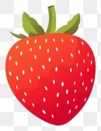 PNG A strawberry fruit plant food. AI generated Image by rawpixel.