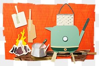 PNG  Stove camping handbag accessory cookware. AI generated Image by rawpixel.