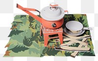 PNG  Stove camping cup mug appliance. AI generated Image by rawpixel.