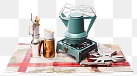 PNG  Stove camping container appliance blender. AI generated Image by rawpixel.