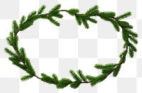 PNG  A Christmas garland from green pine twigs decoration christmas plant. AI generated Image by rawpixel.