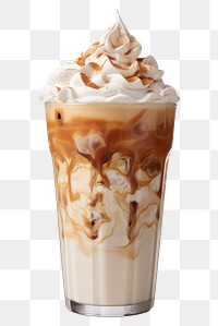 PNG A cup of iced coffee dessert cream drink. 