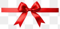 PNG A long red ribbon and bow gift white background celebration. AI generated Image by rawpixel.