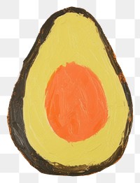 PNG Avocado paint food creativity. AI generated Image by rawpixel.