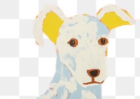 PNG Puppy painting mammal animal. AI generated Image by rawpixel.