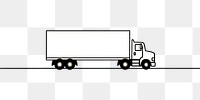 PNG Truck vehicle line car. AI generated Image by rawpixel.