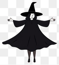 PNG Witch cartoon black adult. 