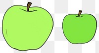 PNG Apple cartoon fruit plant. AI generated Image by rawpixel.