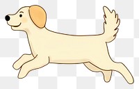 PNG Cheerful dog running cartoon animal mammal. 