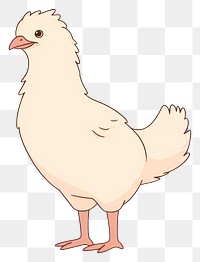 PNG Chicken poultry cartoon animal. AI generated Image by rawpixel.