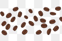PNG Coffee beans refreshment backgrounds freshness. AI generated Image by rawpixel.