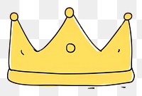 PNG Crown cartoon line accessories. AI generated Image by rawpixel.