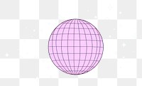 PNG Disco ball cartoon sphere space. AI generated Image by rawpixel.