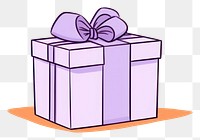 PNG Gift box cartoon line celebration. AI generated Image by rawpixel.