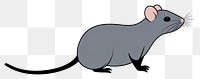 PNG Mouse rat cartoon animal. AI generated Image by rawpixel.