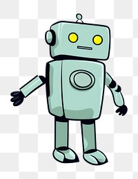 PNG Robot machine cartoon representation. 