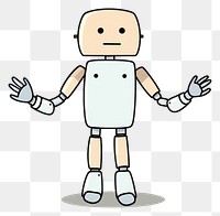 PNG Robot cartoon representation technology. AI generated Image by rawpixel.