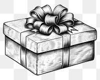 PNG Gift box sketch celebration decoration. AI generated Image by rawpixel.