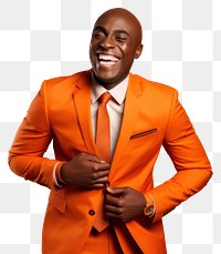 PNG African american man delight and humble adult smile suit. AI generated Image by rawpixel.
