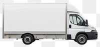PNG  White transport van vehicle truck white background. AI generated Image by rawpixel.