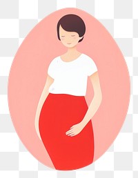 PNG Pregant woman cartoon adult pregnant. AI generated Image by rawpixel.