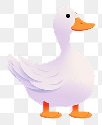 PNG White duck animal goose bird. AI generated Image by rawpixel.
