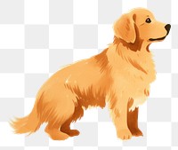 PNG Golden retriever animal mammal dog. AI generated Image by rawpixel.