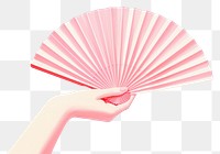 PNG Chinese hand fan invertebrate seashell holding. AI generated Image by rawpixel.