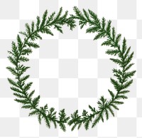 PNG Pine tree wreath plant green leaf. AI generated Image by rawpixel.