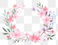 PNG Naturalist flowers wreath blossom pattern plant. AI generated Image by rawpixel.