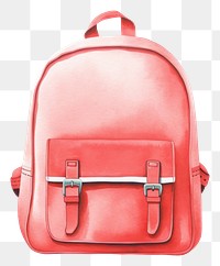PNG Backpack bag white background suitcase. AI generated Image by rawpixel.
