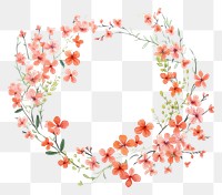 PNG Naturalist flowers wreath art pattern plant. AI generated Image by rawpixel.