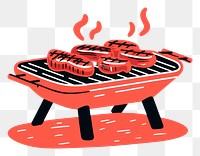 PNG BBQ dish grilling cooking food. AI generated Image by rawpixel.