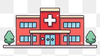 PNG Hospital cartoon symbol line. AI generated Image by rawpixel.
