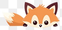 PNG Fox cartoon animal mammal. AI generated Image by rawpixel.