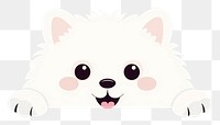 PNG Samoyed cartoon mammal animal. AI generated Image by rawpixel.