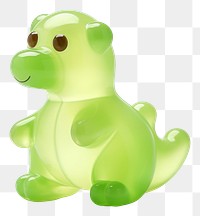 PNG Simple dinosaur animal green toy. 