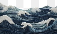 PNG Simple wave texture nature ocean sea. 