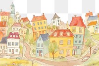 PNG City drawing sketch backgrounds. AI generated Image by rawpixel.