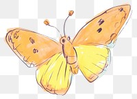 PNG Butterfly drawing insect animal. AI generated Image by rawpixel.