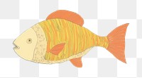 PNG Gold fish drawing animal sketch. AI generated Image by rawpixel.