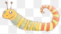 PNG Worm drawing animal sketch. AI generated Image by rawpixel.