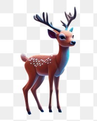 PNG Deer outdoors cartoon nature. AI generated Image by rawpixel.